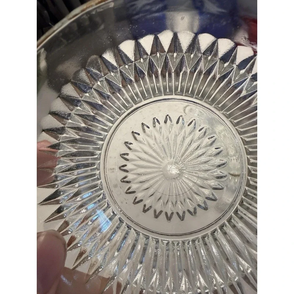 THREE Jeannette Anniversary Crystal Clear 4 3/4